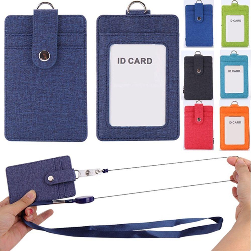 .Hộp Đựng Thẻ ID / ID Có Dây Đeo Tiện Dụng Cho Trường Học / Văn Phòng Ốp