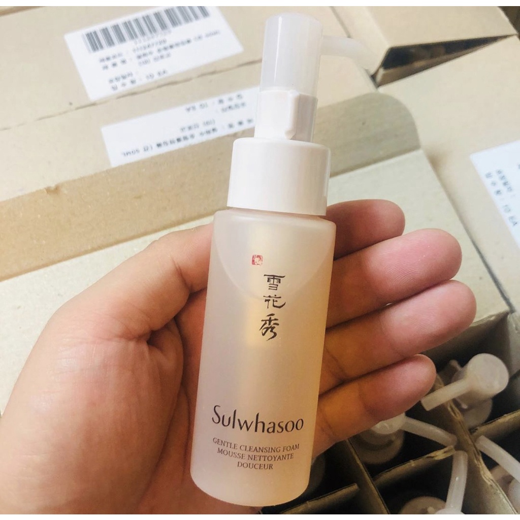 Sữa Rửa Mặt Sulwhasoo Gentle Cleansing Foam 50ml Dịu Nhẹ Làm Sạch Sâu Và Dưỡng Ẩm Mẫu Mới