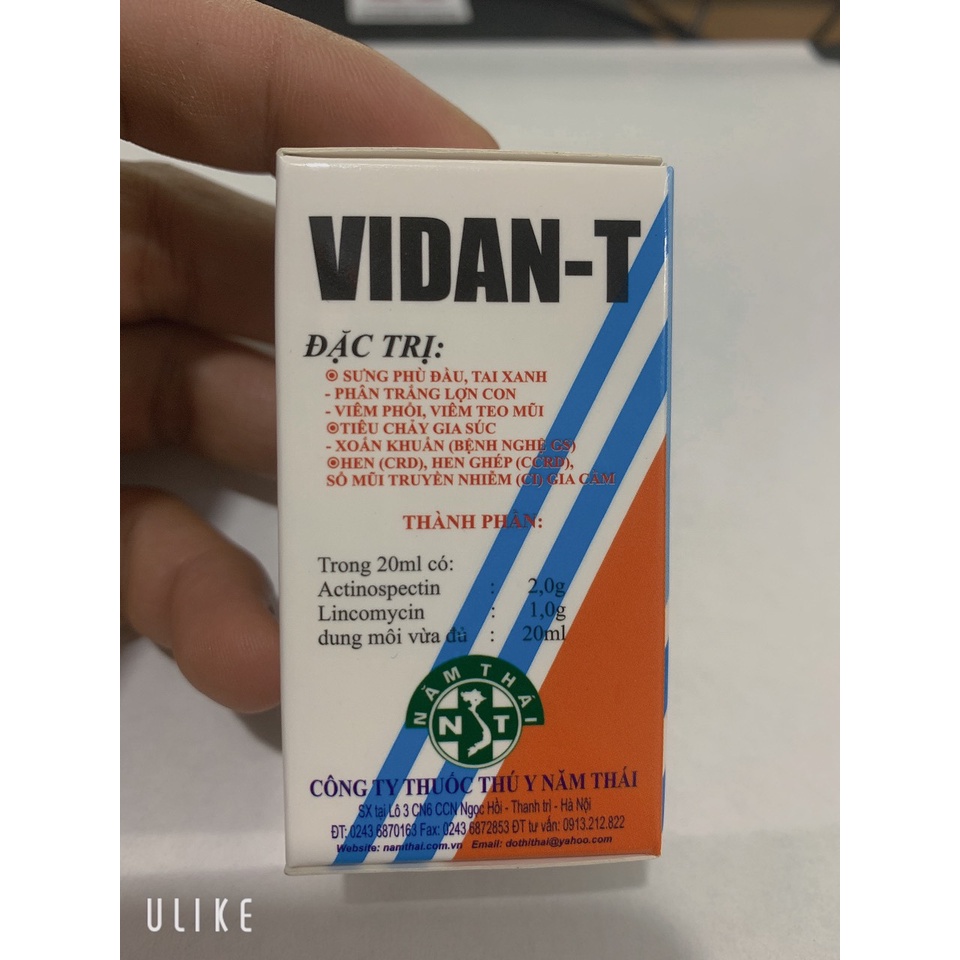 VIDAN - T  Dùng Cho Gia Cầm và Gia Súc, VidanT An Toàn Cho Gà Đá