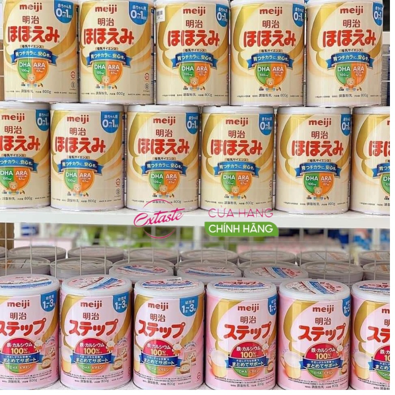 Sữa bột ensure meiji 800gr cho bé dưới 1 tuổi Extaste