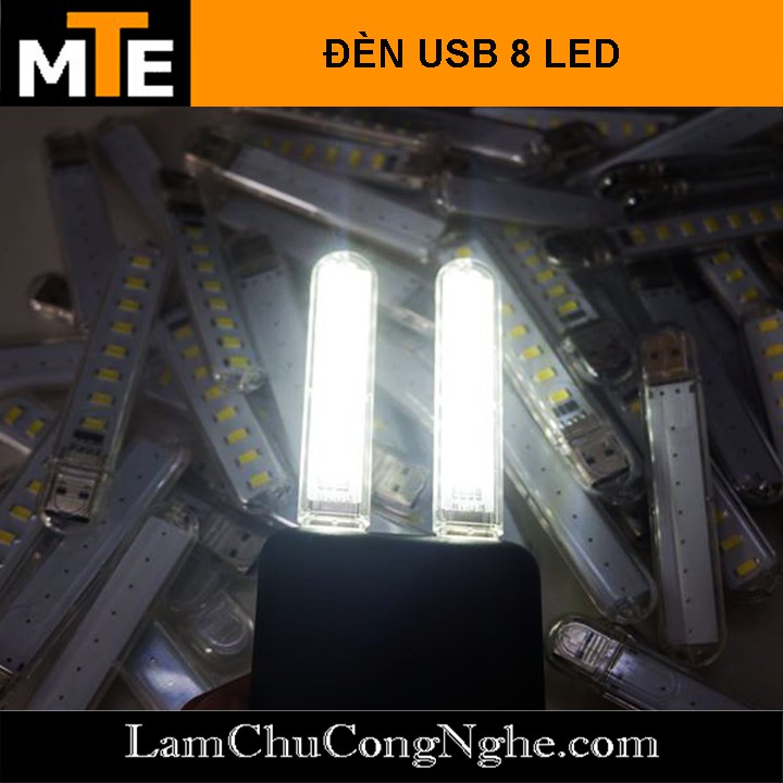 Đèn Led Cổng USB - 8 Bóng Siêu Sáng