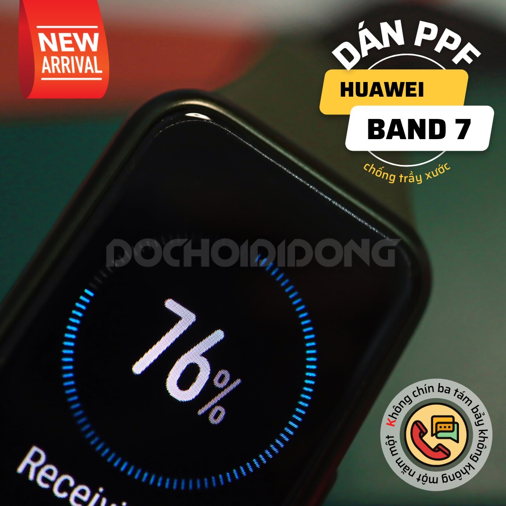 Dán Bằng Nước - Combo 2 miếng dán PPF Huawei Band 6 / Huawei Band  7 trong cao cấp siêu chắc