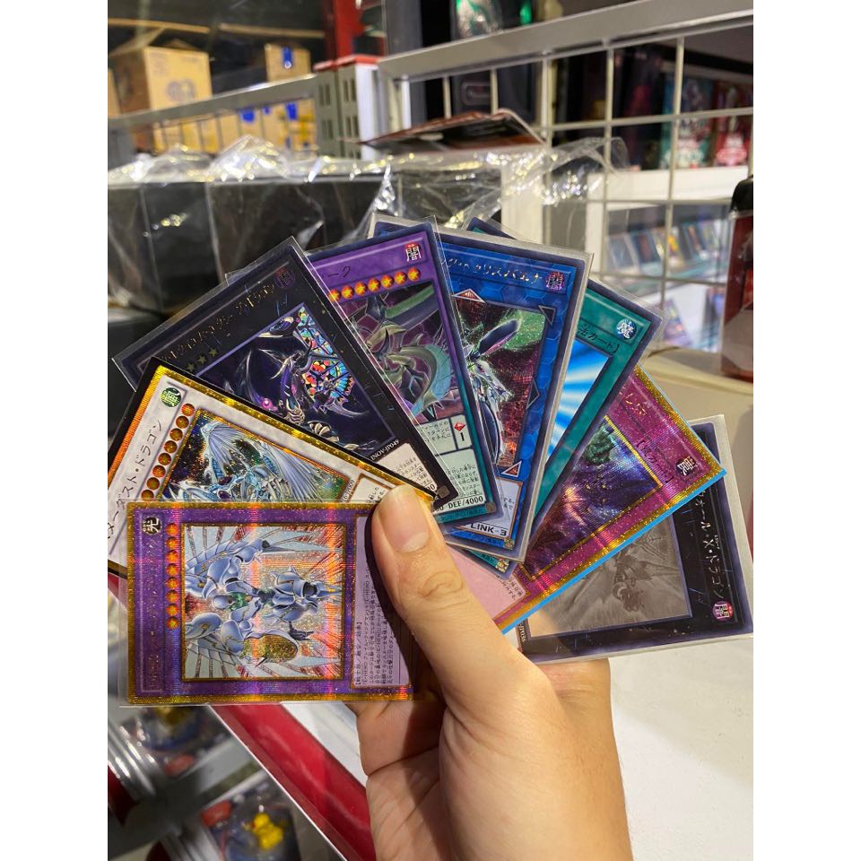 01 lá thẻ bài thật Yugioh ngẫu nhiên - Độ hiếm từ Super Rare trở lên - Phiên bản nội địa Nhật Bản