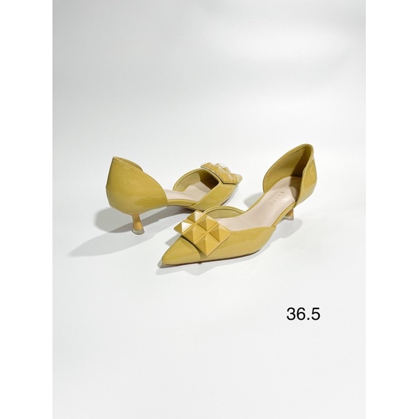 Giày hở cạnh ADWEINA chính hãng cao gót nữ sale giảm giá có sẵn