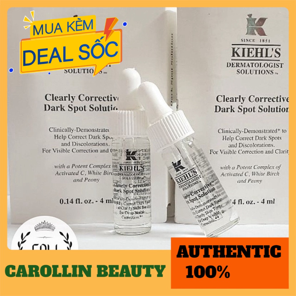 Tinh chất dưỡng trắng da 💖 FREESHIP 💋  Serum Clearly Kiehl's 4ml chính hãng [ Minisize ] CAROLLIN BEAUTY | BigBuy360 - bigbuy360.vn
