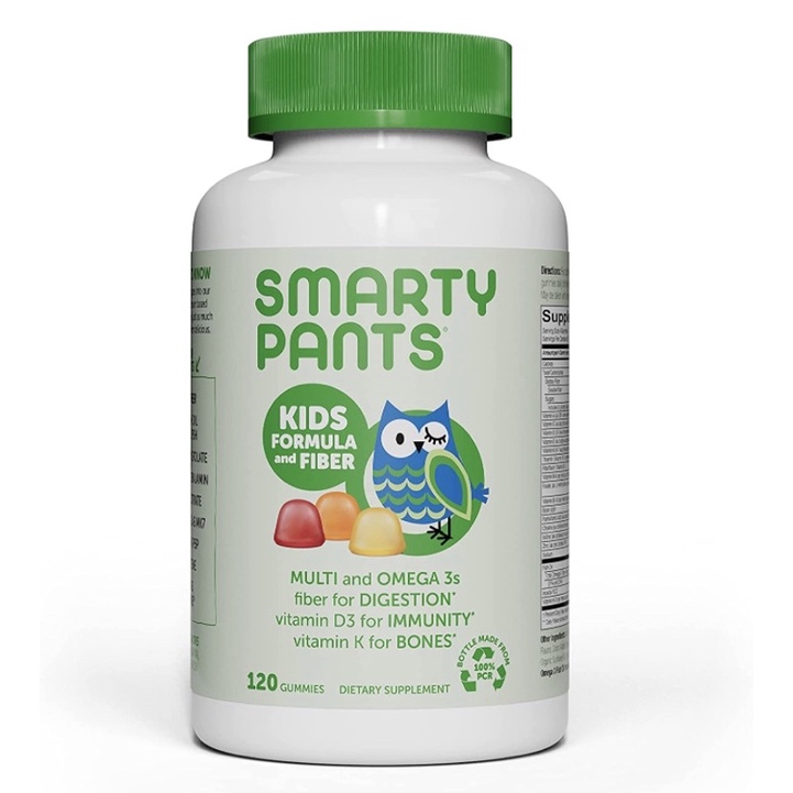 Kẹo dẻo vitamin hữu cơ Smarty Pants cho bé từ 2 đến 4 tuổi 120 viên USA