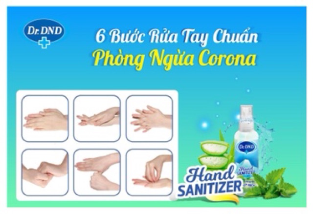Nước sát khuẩn tay - dung dịch rửa tay Dr.DND 70ml | BigBuy360 - bigbuy360.vn