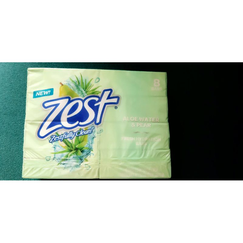 XÀ BÔNG CỤC TINH CHẤT NHA ĐAM Và Lê ZEST FRESH ALOE PEAR TỪ MỸ- LỐC 8 CỤC / lẻ 113GRAM