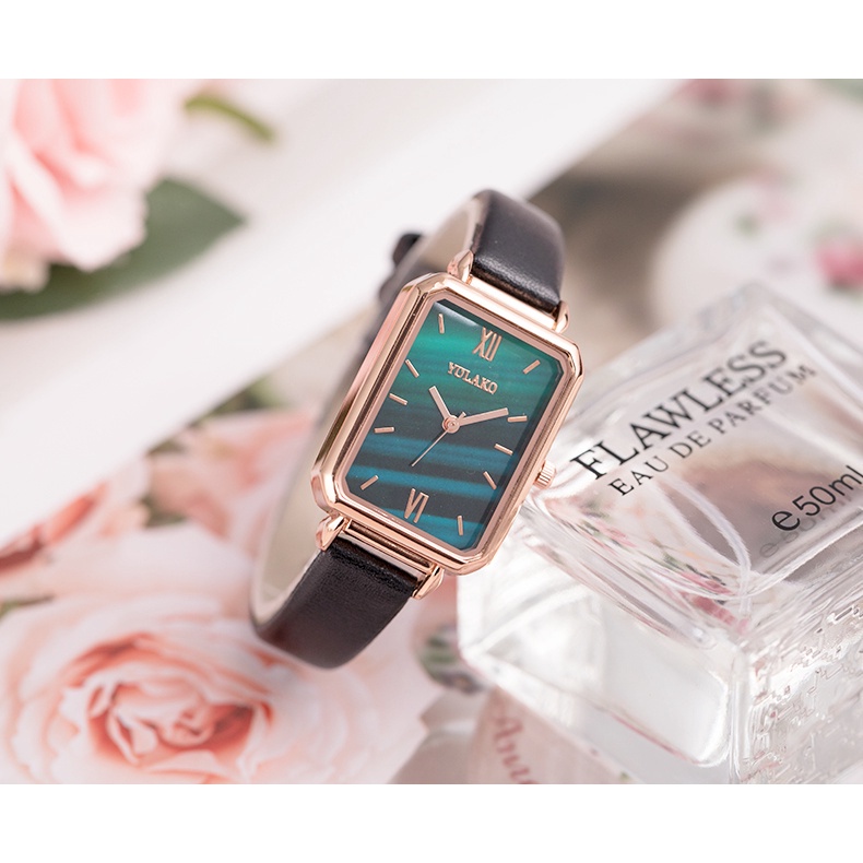 Đồng hồ quartz Skmei 8542 màu xanh lục bảo thanh lịch thời trang cho nữ