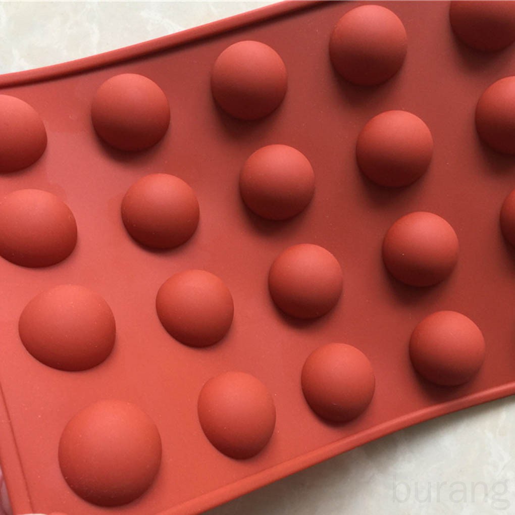 Khuôn silicone tạo hình bán cầu làm đá cục/bánh kẹo chocolate
