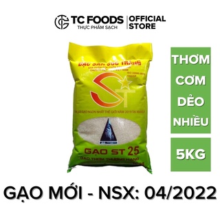 Gạo chính hiệu Sóc Trăng - ST25 túi 5kg