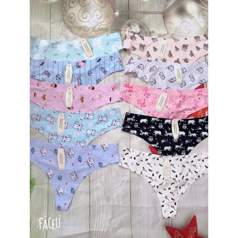 QUẦN LÓT LỌT KHE SU ĐÚC KHÔNG LỘ VIỀN HỌA TIẾT CUTE XINH XẮN