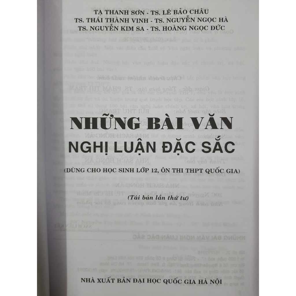 Sách - Những bài văn Nghị luận đặc sắc