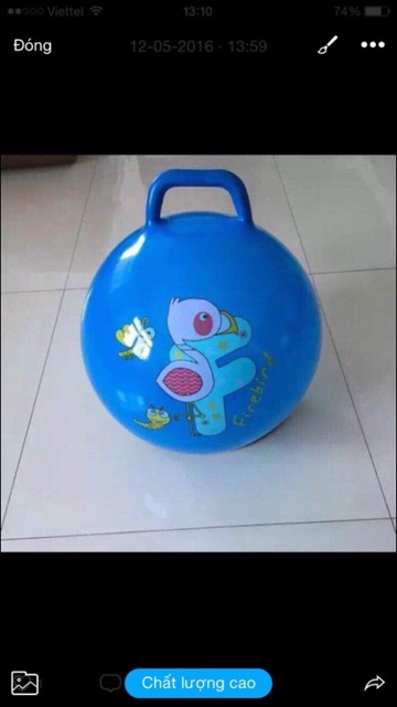 Bóng gai cỡ lớn có tay cầm cho bé 45cm