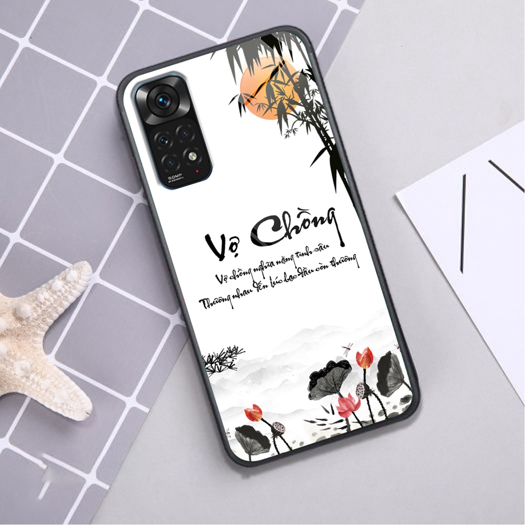 Ốp lưng KÍNH Xiaomi REDMI NOTE 11 / NOTE 11S 4G / 5G / NOTE 11 PRO 4G / 5G in hình 3D TÀI LỘC-TÂM AN -MÃ ĐÁO