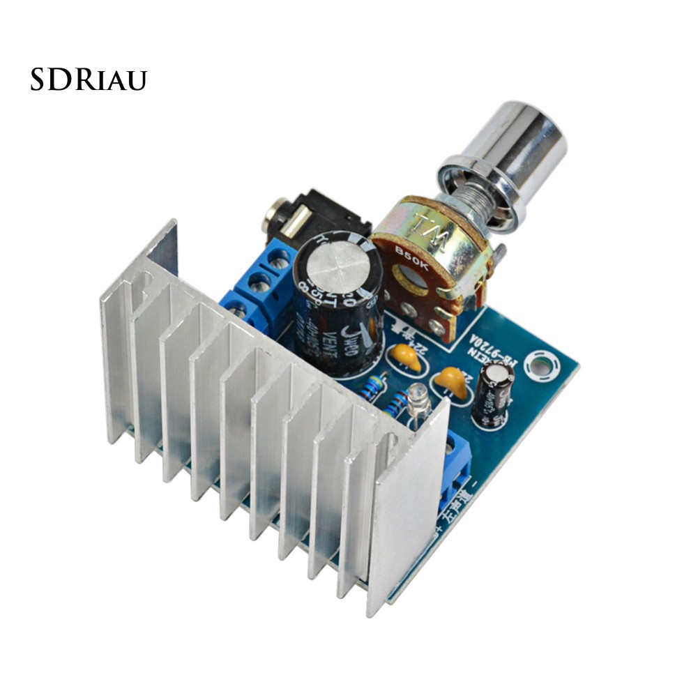 Mạch âm ly 12V AC/DC TDA7297 thiết kế 2 kênh chuyên dụng cho xe hơi/ xe máy chuyên dụng