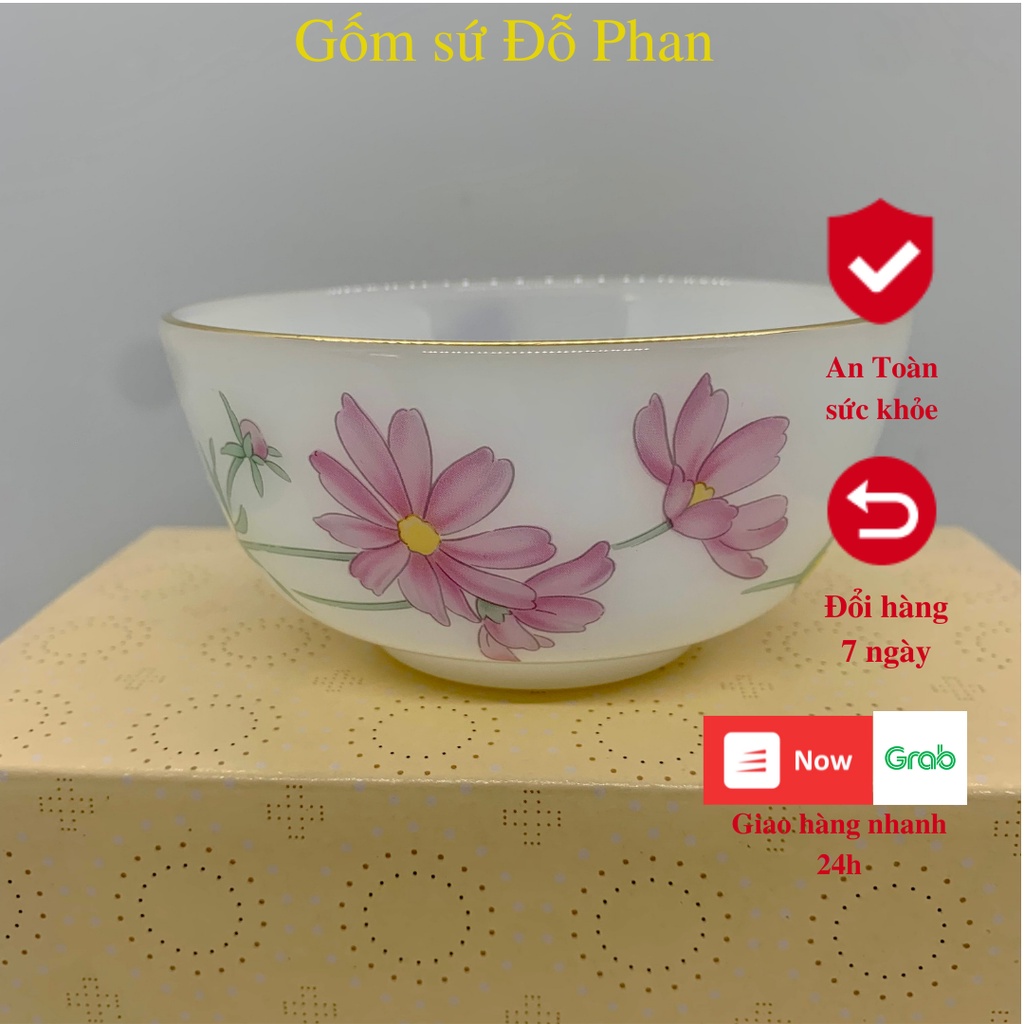 Bát ăn cơm Sứ Mỹ Thủy Tinh Ngọc SIÊU ĐẸP Ảnh thật 100% Sản phẩm có độ tinh khiết và thấu quang cao và an toàn cho sứkhỏe