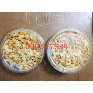 Hạt điều rang muối sạch vỏ, chẻ bằng tay