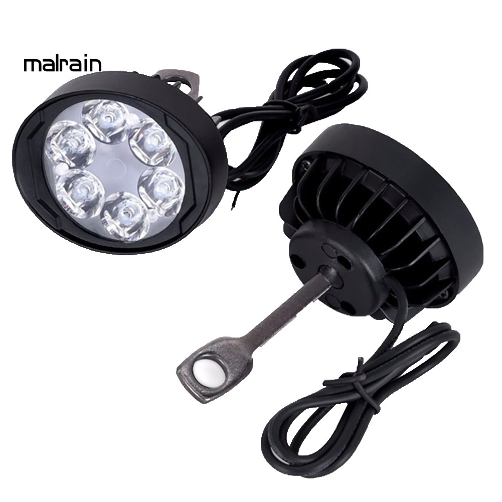 Bộ 2 Đèn Pha Led 6 Bóng Siêu Sáng Cho Xe Máy