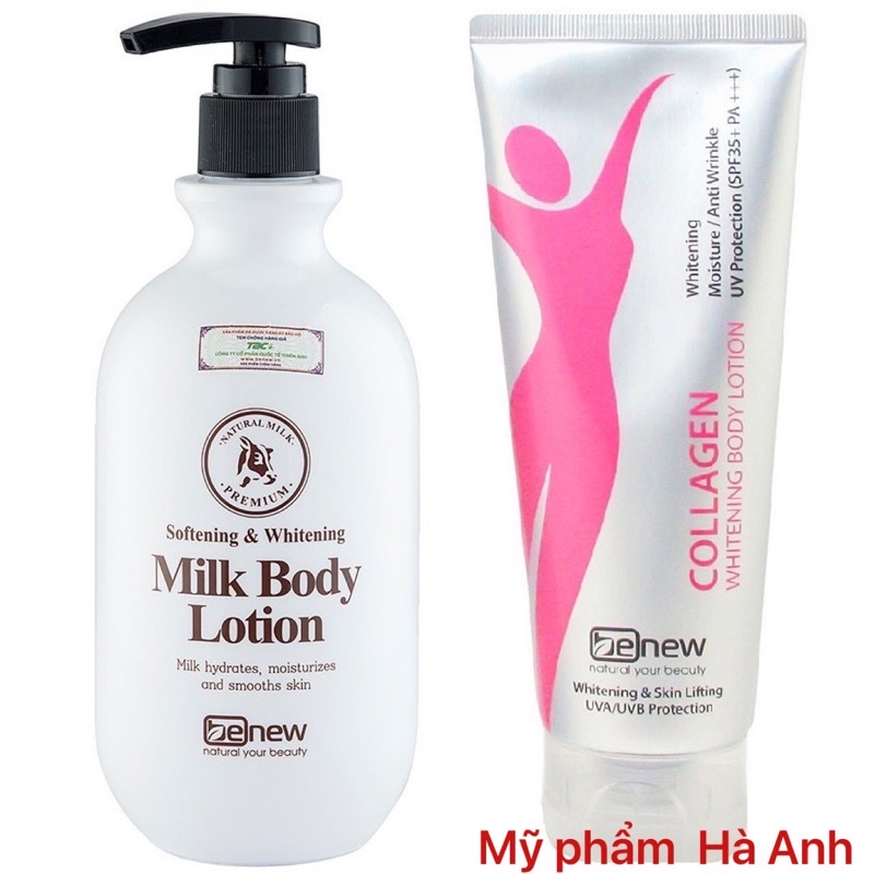 Combo Kem Dưỡng Thể Trắng Da Toàn Thân Body Collagen Benew Hàn quốc 200ml/Hộp | BigBuy360 - bigbuy360.vn