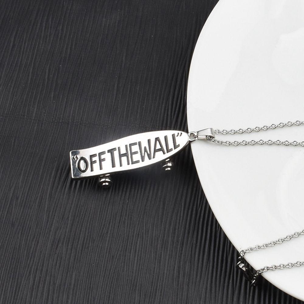 Vòng cổ Mặt Ván Trượt In Chữ MOCHO Đơn Giản Phong Cách Hip Hop|Vòng cổ Thép Titan Phong Cách Hàn Quốc Cho Nữ