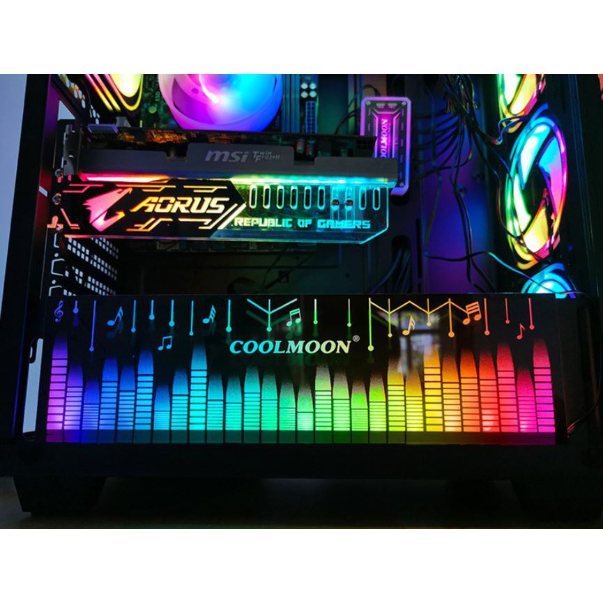 Cover Tấm Che Nguồn Máy Tính Coolmoon Led RGB  - Đồng Bộ Hub Coolmoon