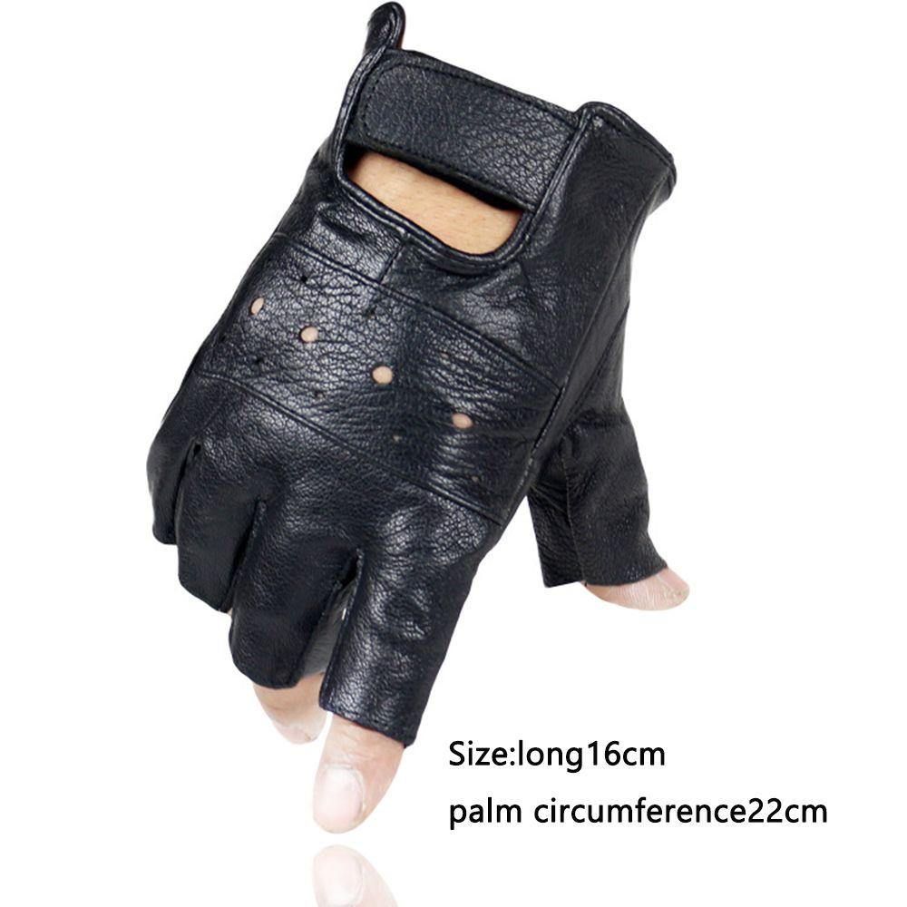 FOREVER Bộ 2 Găng Tay Da Chống Trượt Siêu Nhẹ Không Ngón Thích Hợp Lái Xe Mô Tô / Leo Núi