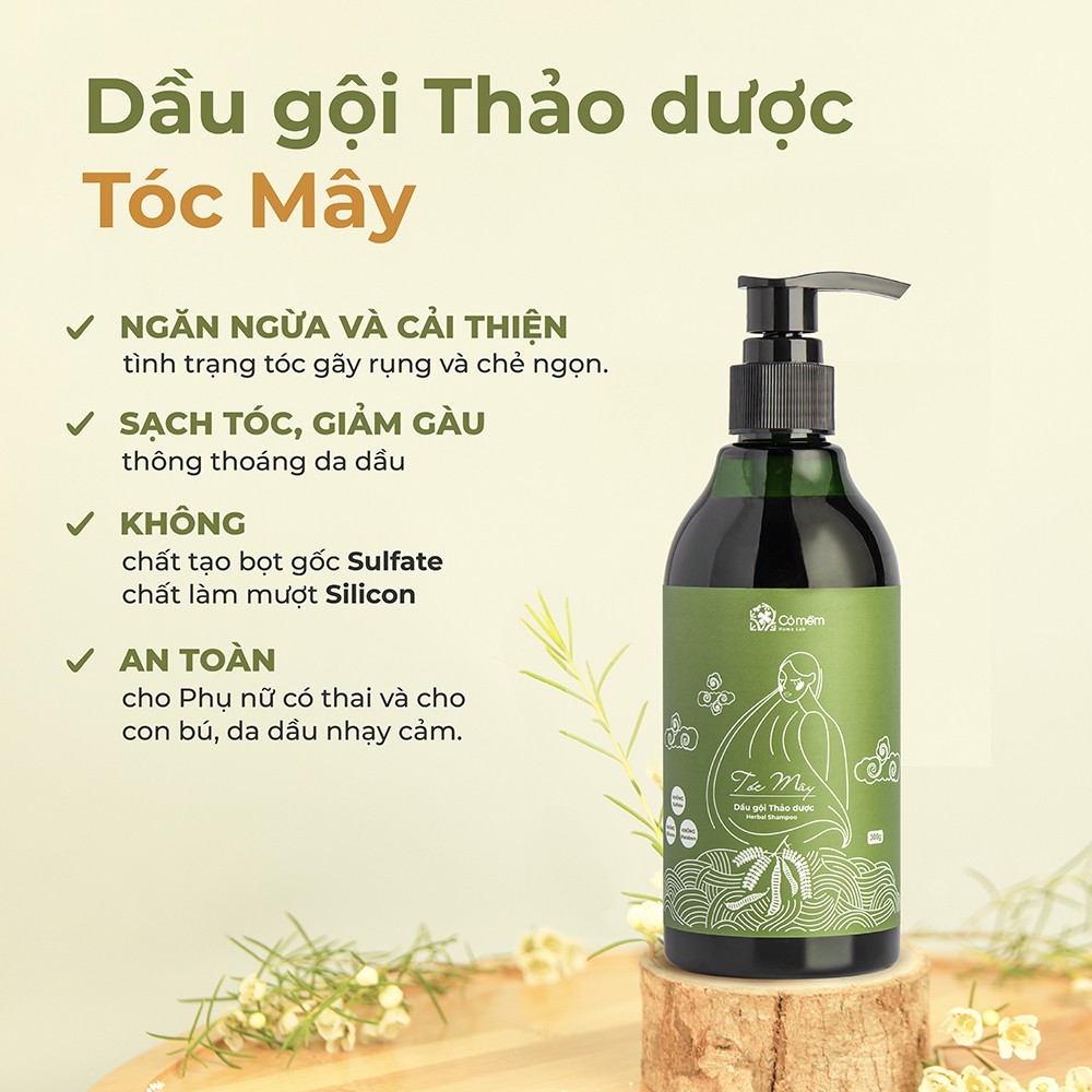 Bộ Chăm Sóc Tóc Mây Cao Cấp Giảm Rụng Tóc Cỏ Mềm