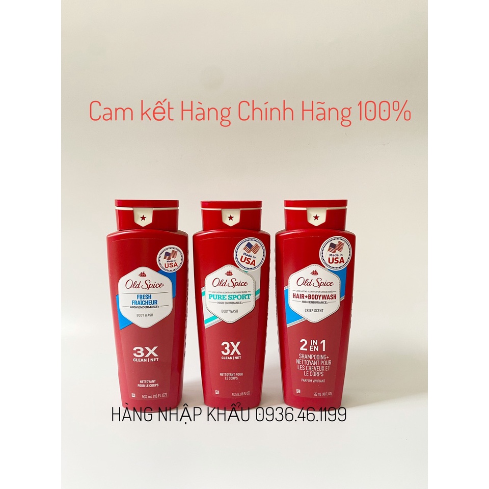 Sữa tắm Old Spice 532ml - Nhập khẩu từ Mỹ