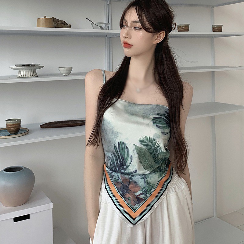 [Mã FAMAYWA giảm 10K đơn 50K] Áo Hai Dây Hở Lưng In Họa Tiết Phong Cách Hàn Quốc Dành Cho Nữ | BigBuy360 - bigbuy360.vn