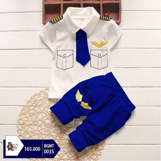 Quần áo mùa hè bé trai BỘ GOA DFISH HẢI QUÂN có đủ size DÀNH CHO CÁC BÉ TRAI 7-19KG