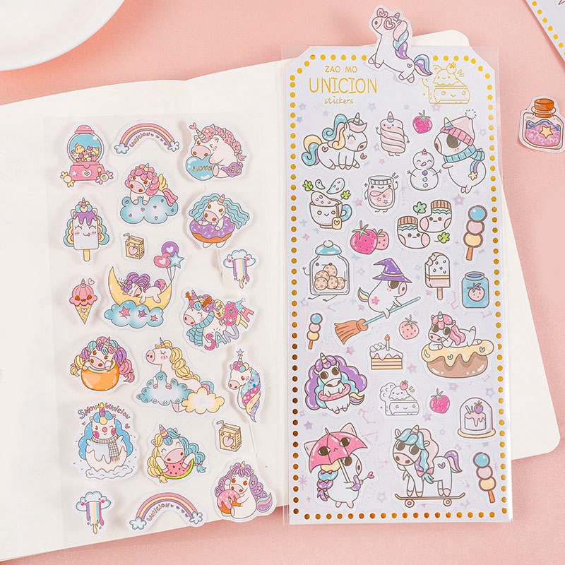 Miếng dán trang trí hình kì lân xinh xắn đáng yêu | BigBuy360 - bigbuy360.vn