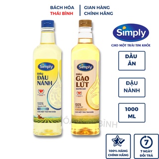 Dầu ăn Đậu Nành Simply Chai 1 Lít