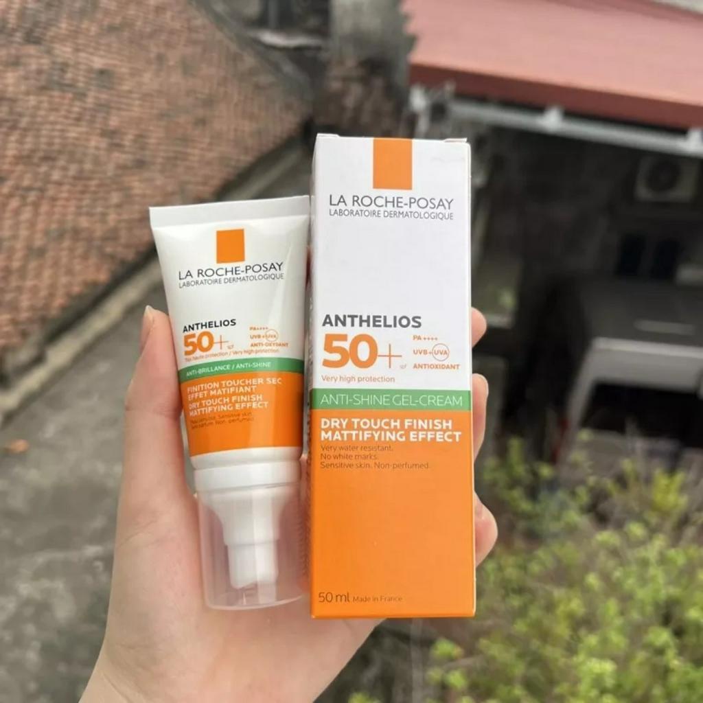 Kem Chống Nắng La Roche-Posay Kiểm Soát Dầu SPF50+ 50ml Anthelios Anti-Shine Gel-Cream Dry Touch Finish Mattifying Effec