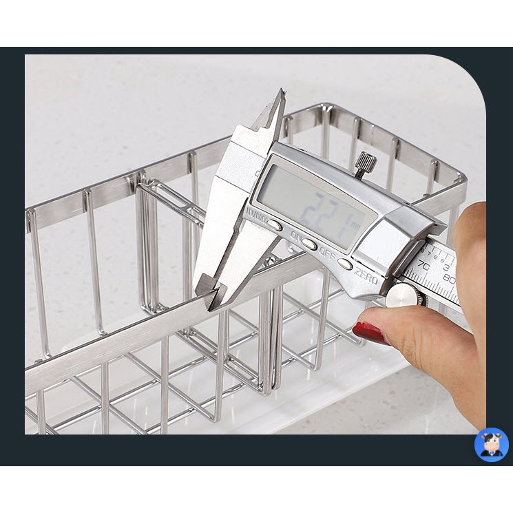 Kệ để đồ rửa chén bát, inox 304 chắc chắn, bền đẹp, có khay hứng nước thừa tiện dụng