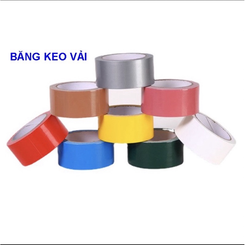 [băng dính vải]BĂNG KEO VẢI ĐỦ CÁC MÀU ĐỦ KÍC THƯỚC5cm x 2,5cm x 10m