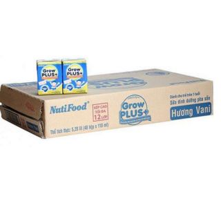 Thùng sữa Grow Plus+ Xanh 110ml Nutifood