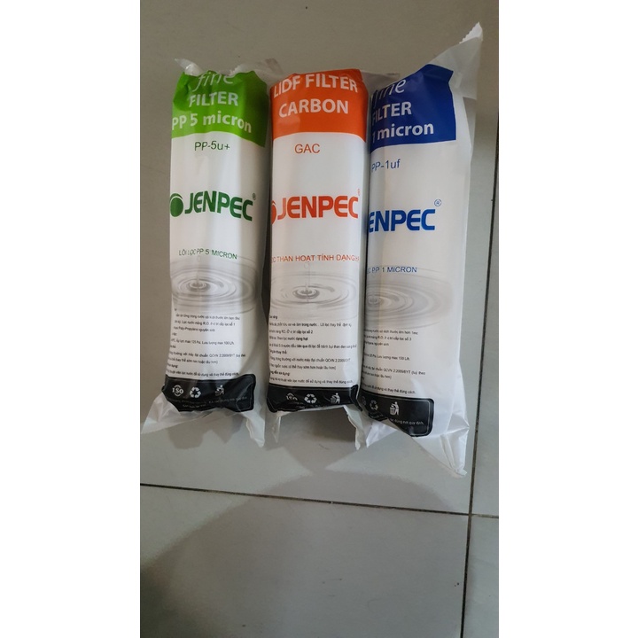 Bộ lõi máy lọc nước Jenpec chính hãng , dùng thay thế cho máy lọc nước RO