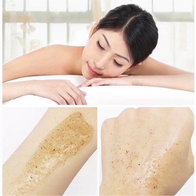 Tẩy da chết body dưỡng ẩm sáng da Bioaqua 120G Sena Beauty
