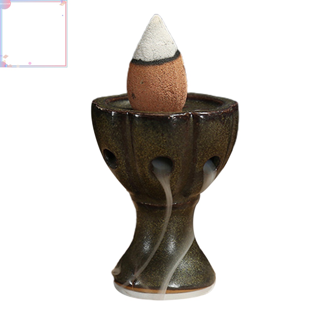 Giá đỡ đốt trầm hương hình nón bằng gốm độc đáo trang trí nhà cửa