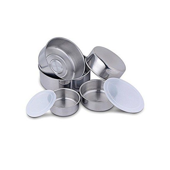 BỘ 5 BÁT INOX CÓ NẮP ĐẬY