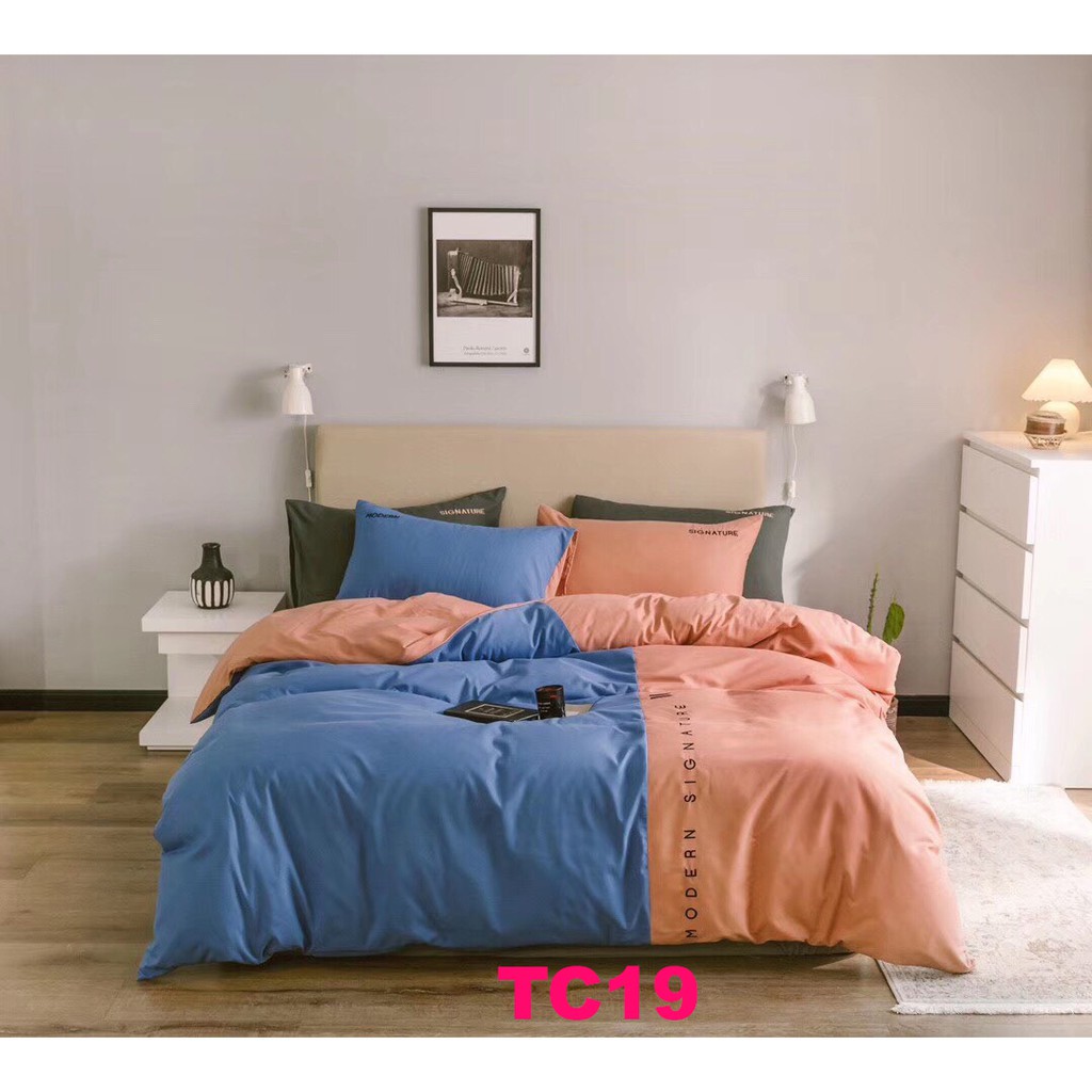 Bộ chăn ga gối Cotton Tici Cao cấp TC20 Sét 4 món màu sắc sang trọng