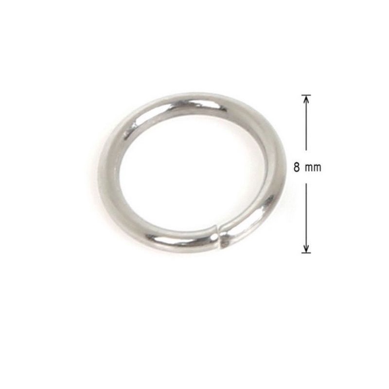 Charm Khoen bạc 925 vĩnh viễn bảo hành có nhiều size khoen hở