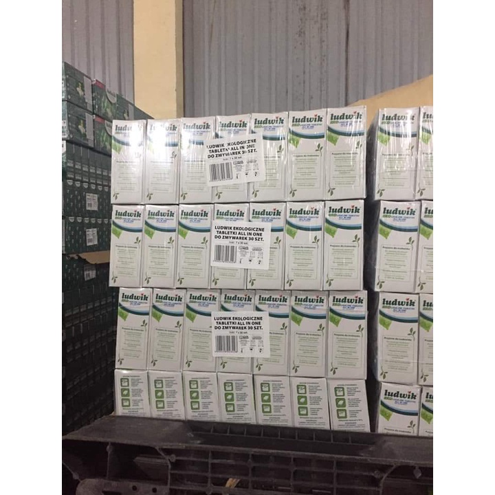 Viên Rửa Bát Ludwik Eco Hộp 30 Viên Hoàn Toàn Từ Thiên Nhiên - An Toàn Cho Sức Khỏe