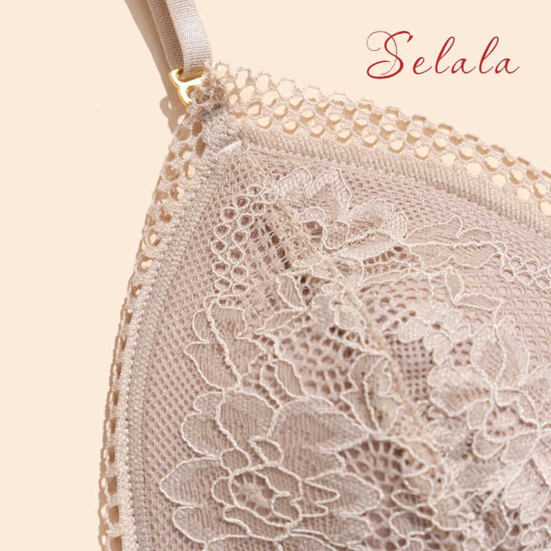 Áo Lót Nữ Ren Selala Không Gọng Đệm Mỏng Lưng Trần Sexy LT04
