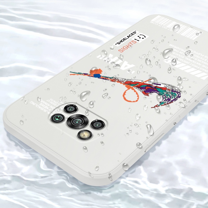 Ốp Điện Thoại Thời Trang Mới Cho Xiaomi Mi POCO X3 Pro 11 10t Pro NFC Pro F3 8 A2 Lite Pocophone 5G Phone Casing  Silicon Fashion Camera Lens Protector Full Cover simple Liquid silicone Cases