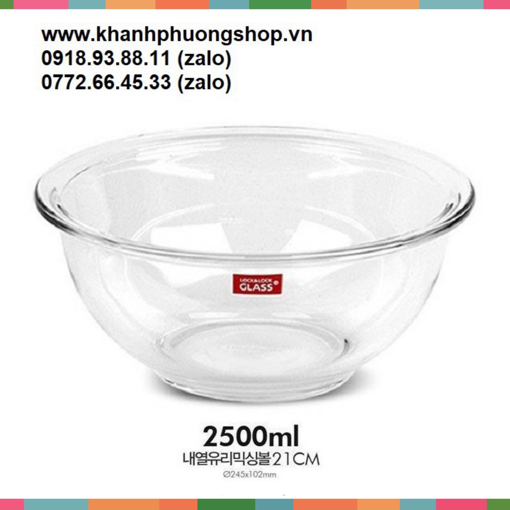 Tô thủy tinh lock&lock - tô thủy tinh