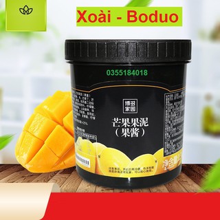 Mứt sốt Xoài Boduo Pha chế trà sữa - Trà hoa quả Hộp 1.3kG Hàng chính hãng