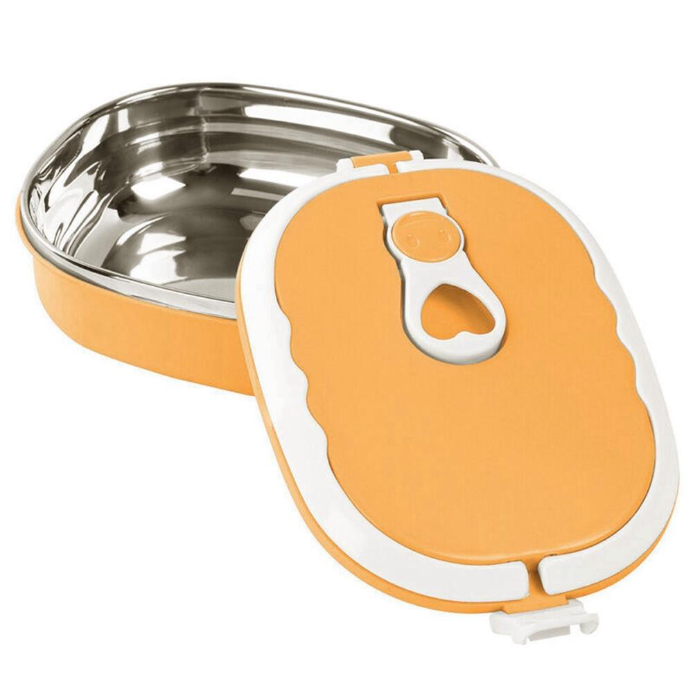 Hộp Đựng Cơm Trưa Hai Tầng Hình Oval Cho Trẻ Em Và Người Lớn