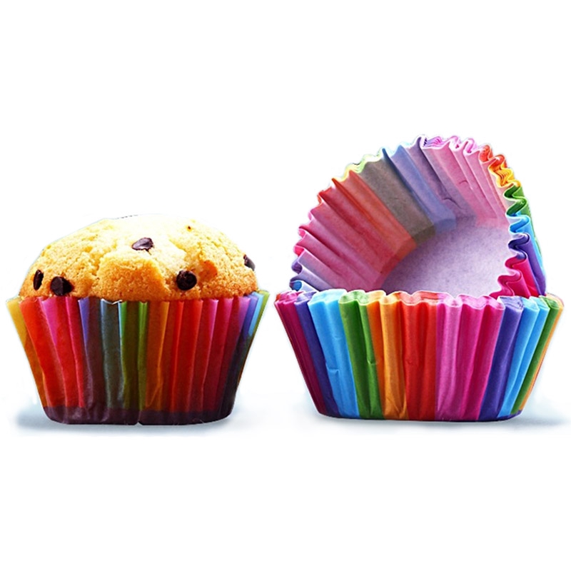 Set 100 Đế Giấy Dùng Để Trang Trí Bánh Cupcake Tiện Dụng